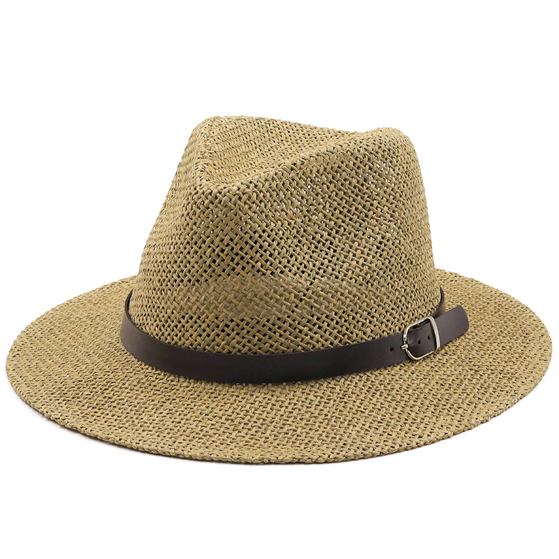 Bucket Hat Straw - Đơn Giản Jazz Panama Nón Có