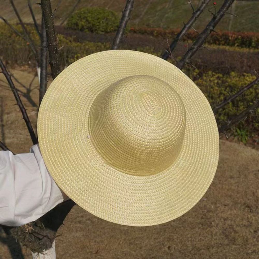 Summer Wide Brim Straw Hat wit - đánh giá và giá Bucket Hat Straw