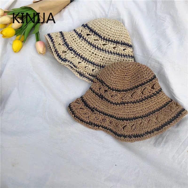 Summer Hat Women Straw Sun Hat - đánh giá và giá Bucket Hat Straw